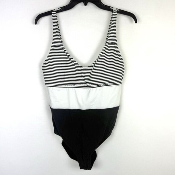 Bleu Rod Beattie Women’s Black/White One Piece Swimsuit Size 12